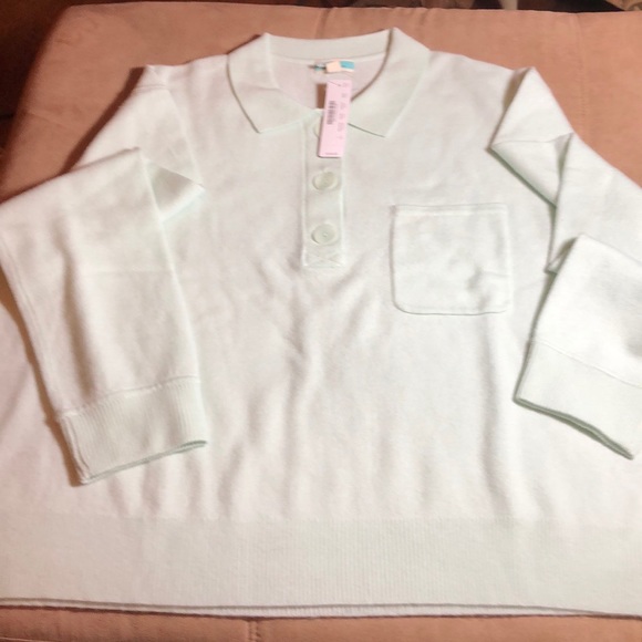 J Crew Collared Oversize Cashmere Sweater - Picture 2 of 8